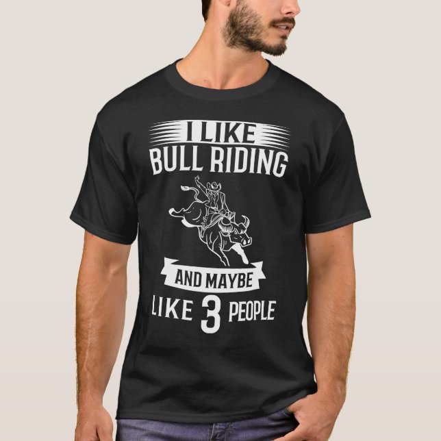 T-shirt Bulles de boucle de l'équitation Rodéo Cowboy méca (Devant)