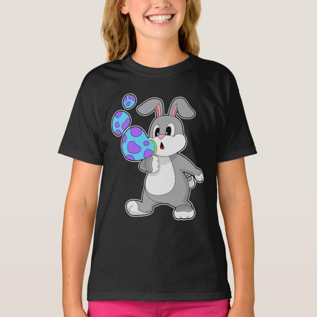 T-shirt Bulles de savon de lapin (Devant)