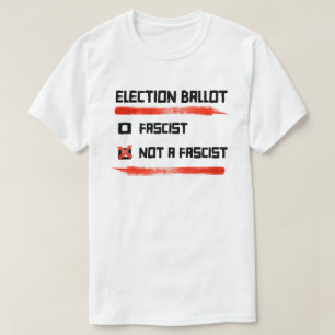 T-shirt Bulletin De Vote 2024 : Votez Pas Un Fasciste