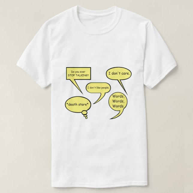 T-SHIRT BULLETIN INTJ SPEECH (Design devant)
