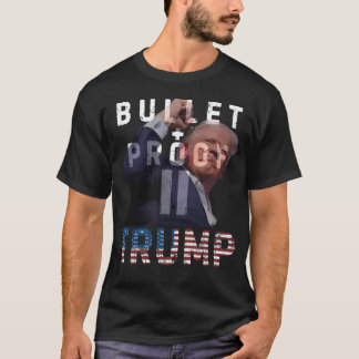 T-shirt BULLETPROOF TRUMP - Funny Trump 2024