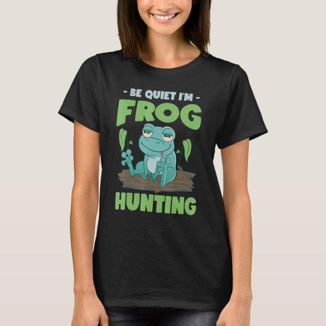 T-shirt Bullfrog Hunter Frog Gigging Frog Catching (Devant)
