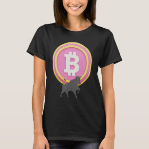 T-shirt Bullish On Bitcoin Cryptomonnaie Blockch Investiss