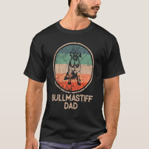 T-shirt Bullmastiff Chien Vintage Bullmastiff Papa