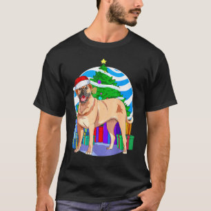 T-shirt Bullmastiff Mignon Père Noël Décoration de Sapin d