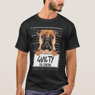 T-shirt Bullmastiff Photo D'identité Chien Coupable