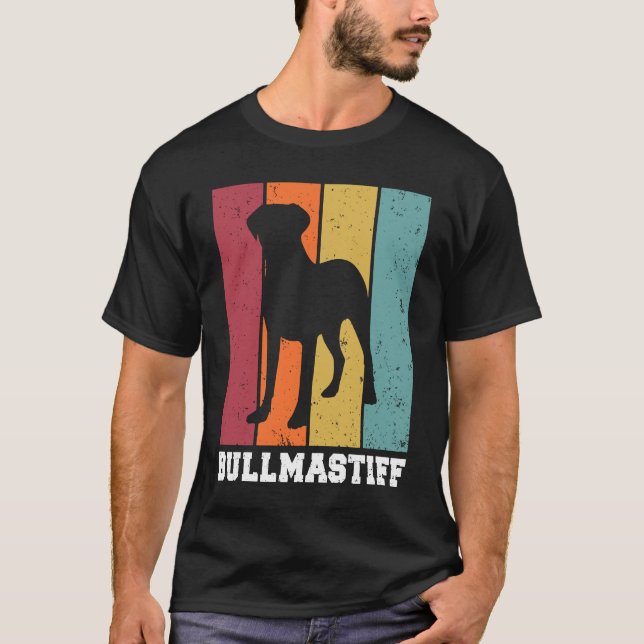 T-shirt Bullmastiff Vintage  2 (Devant)