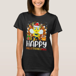 T-shirt Bumble Bee Halloween Noël Joyeux Hallothanksm