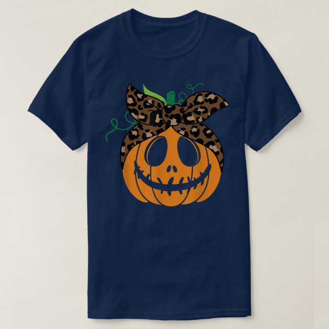 T-shirt Bun effrayant squash Citrouille sculpté Hallowe (Design devant)