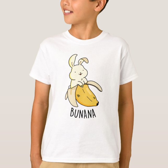T-shirt Bunana Drôle Lapin Dans Un Pun De Banane (Devant)