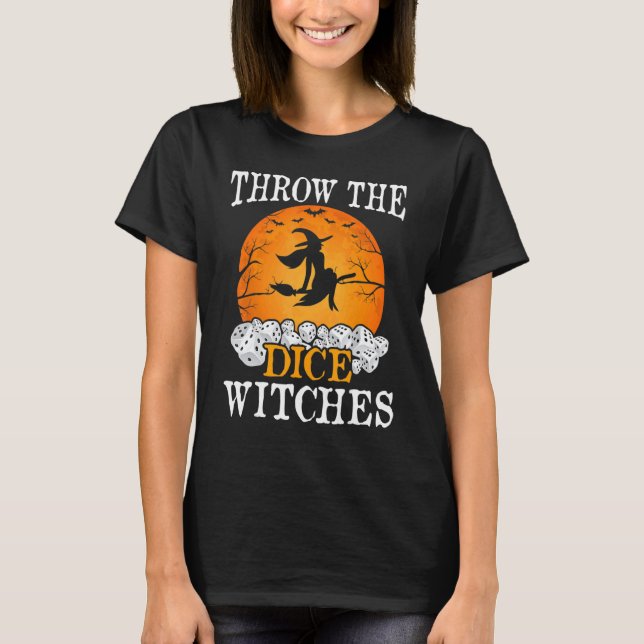 T-shirt Bunco Jouer Les Sorcières Dice Jeu Bunco Halloween (Devant)