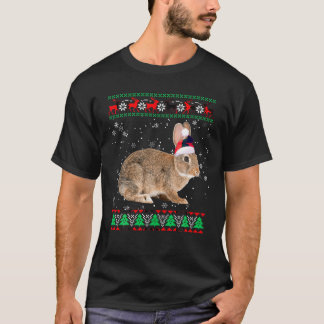 T-shirt Bunny Amoureux des animaux Xmas Correspondant Père