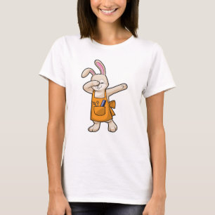 T-shirt Bunny comme coiffeur avec peigne et ciseaux
