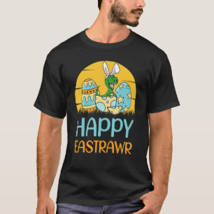 T-shirt Bunny de Pâques Dinosaure Rex Eggs Garçons Enfants