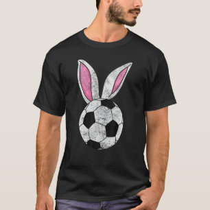 T-shirt Bunny Ears Soccer Joyeux Pâques garçons filles 1