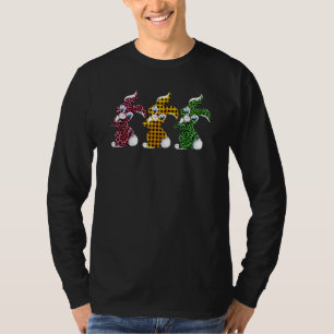 T-shirt Bunny Easter Leopard Plaid Buffalo Rabbit Easter D