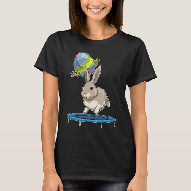 T-shirt Bunny Easter oeuf de Pâques Trampoline (Devant)