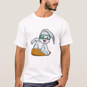 T-shirt Bunny en Snowboard avec Snowboard