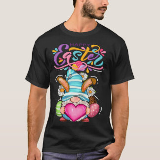 T-shirt Bunny Gnome Rabbit Eggs Hunting Happy Easter Day