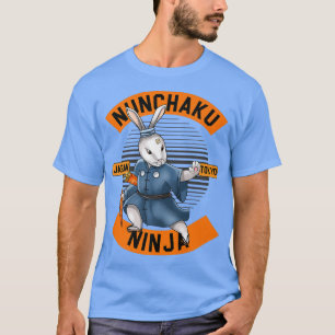 T-shirt Bunny Ninja Nunchucks Japon Nuchaku Katana Martial