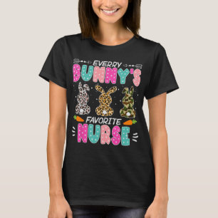 T-shirt Bunny Nurse Fun Pâques Hospital Fête Médicale Femm