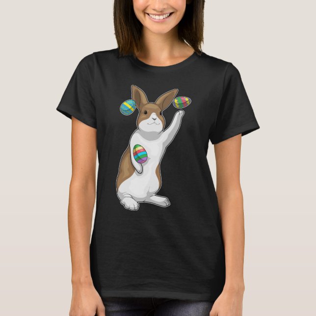 T-shirt Bunny oeufs de Pâques de Pâques Jongleur (Devant)