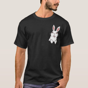 T-shirt Bunny Pocket Bunny Rabbit Chemise lapin de