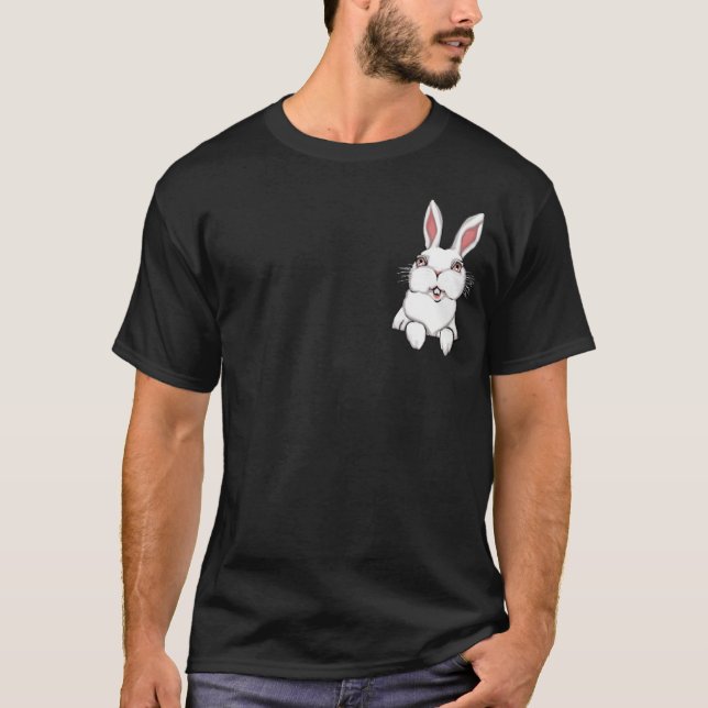 T-shirt Bunny Pocket Bunny Rabbit Chemise lapin de (Devant)
