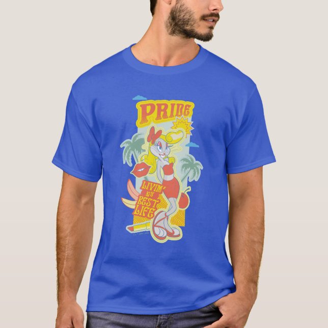 T-shirt BUNNY™ Pride - Livin' My Best Life (Devant)
