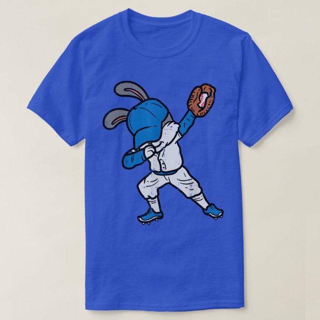 T-shirt Bunny Rabbit Dab Baseball Pâques Sport Pitcher Boy (Design devant)