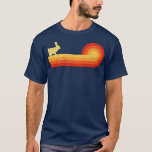 T-shirt Bunny Retro Sunset Vintage 60s les années 70 pour
