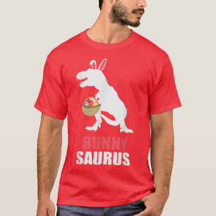 T-shirt Bunny Saurus Pâques Tente Pour Enfants Dinosaure B