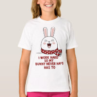T-Shirt Bunny Sleepy - Desi Rabbit Minimaliste Cos