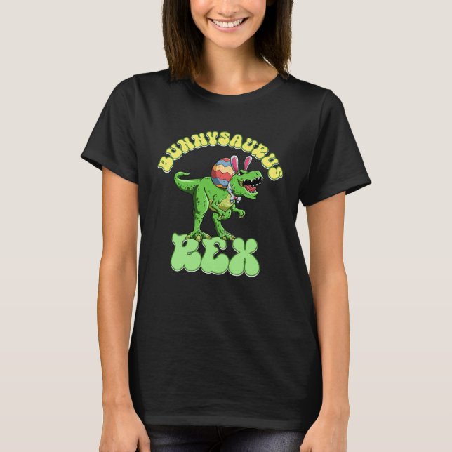 T-shirt Bunnysaurus Rex Easter Rex Dinosaur Bunny Kids Din (Devant)