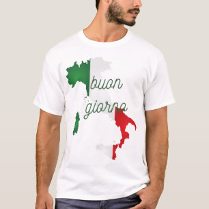 T-shirt Buon giorno italien bonjour- phrases italiennes.