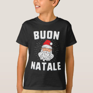 T-shirt Buon natale christmasitaly italien père Noël babbo