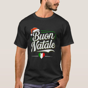 T-shirt Buon Natale Italienne Famille Noël Italie Pride H