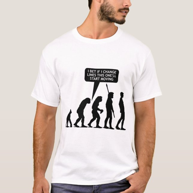 T-shirt Bureau de poste d'évolution - blanc (Devant)