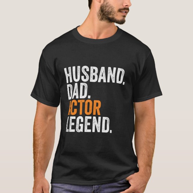 T-shirt Bureau d'occupation de la légende de l'acteur papa (Devant)