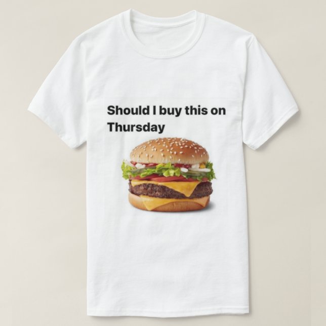 T-shirt burger (Design devant)
