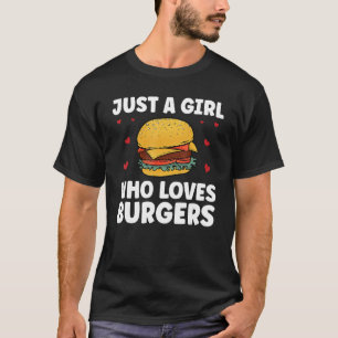 T-shirt Burger Art Drôle Pour Fille Femmes Hamburger Chees