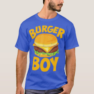 T-shirt Burger Boy aime Cheeseburger et Hamburger