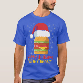 T-shirt Burger doux de Noël joyeux vacances avec