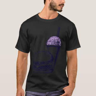 T-shirt Burger et un cône de neige