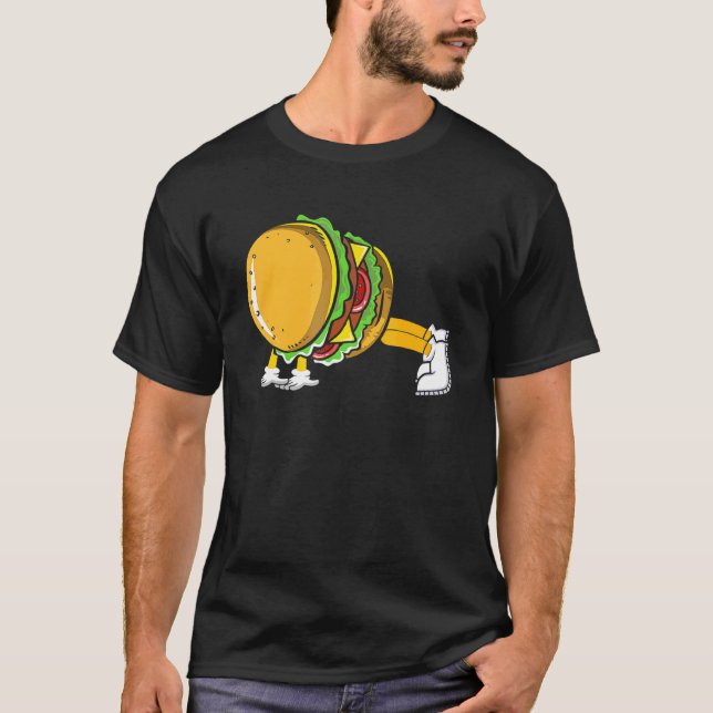 T-shirt Burger Faire Push Ups Bodybuilding (Devant)