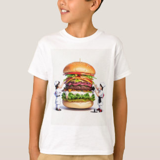 T-shirt Burger géant