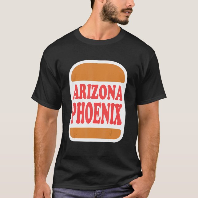 T-shirt Burger Phoenix Arizona (Devant)