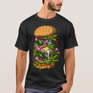 T-shirt Burger Psychedelique