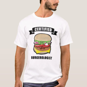 T-shirt Burgerologue certifié - Drôle Burger Design