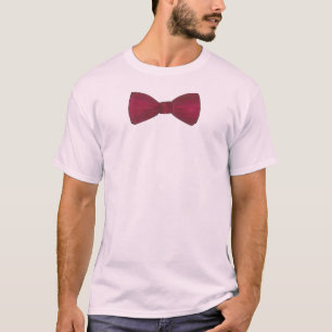 T-shirt Burgundy Bow Cravate Prom Mariage Formal Bowtie Te